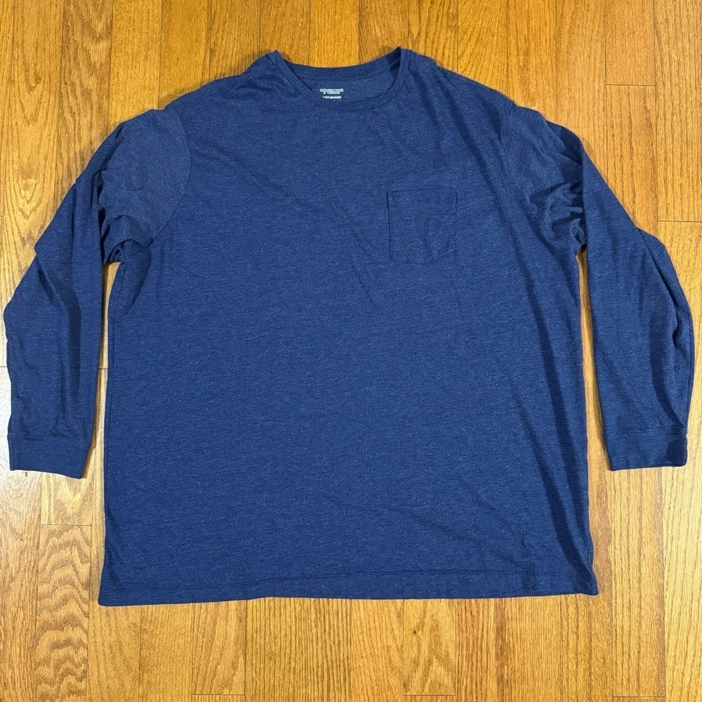 Roundtree & Yorke Blue Men’s Long Sleeve T-Shirt Size 3XT